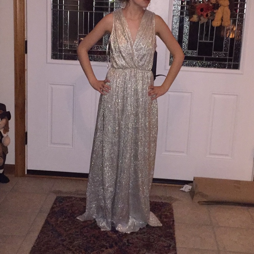 New White Gold Lulus Dress